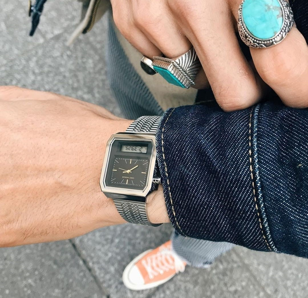 CHEZ MAMAN LA TWIN SILVER BLACK