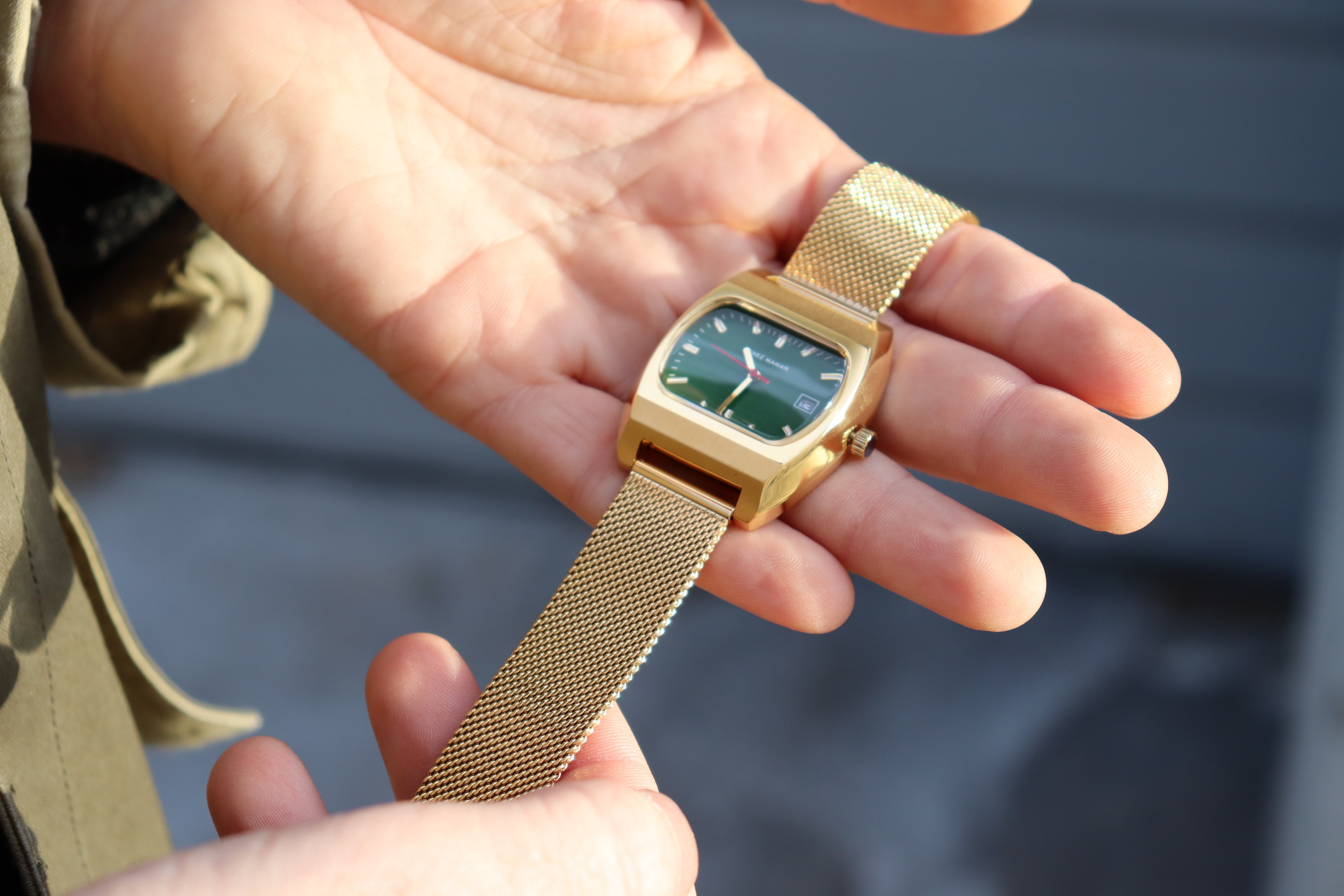 CHEZ MAMAN LA MAGNUM GOLD BASIL GREEN