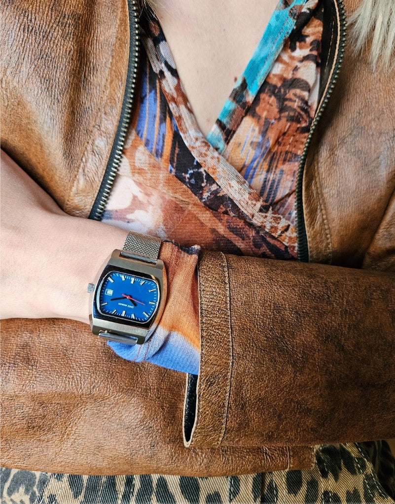 CHEZ MAMAN THE MAGNUM DENIM BLUE
