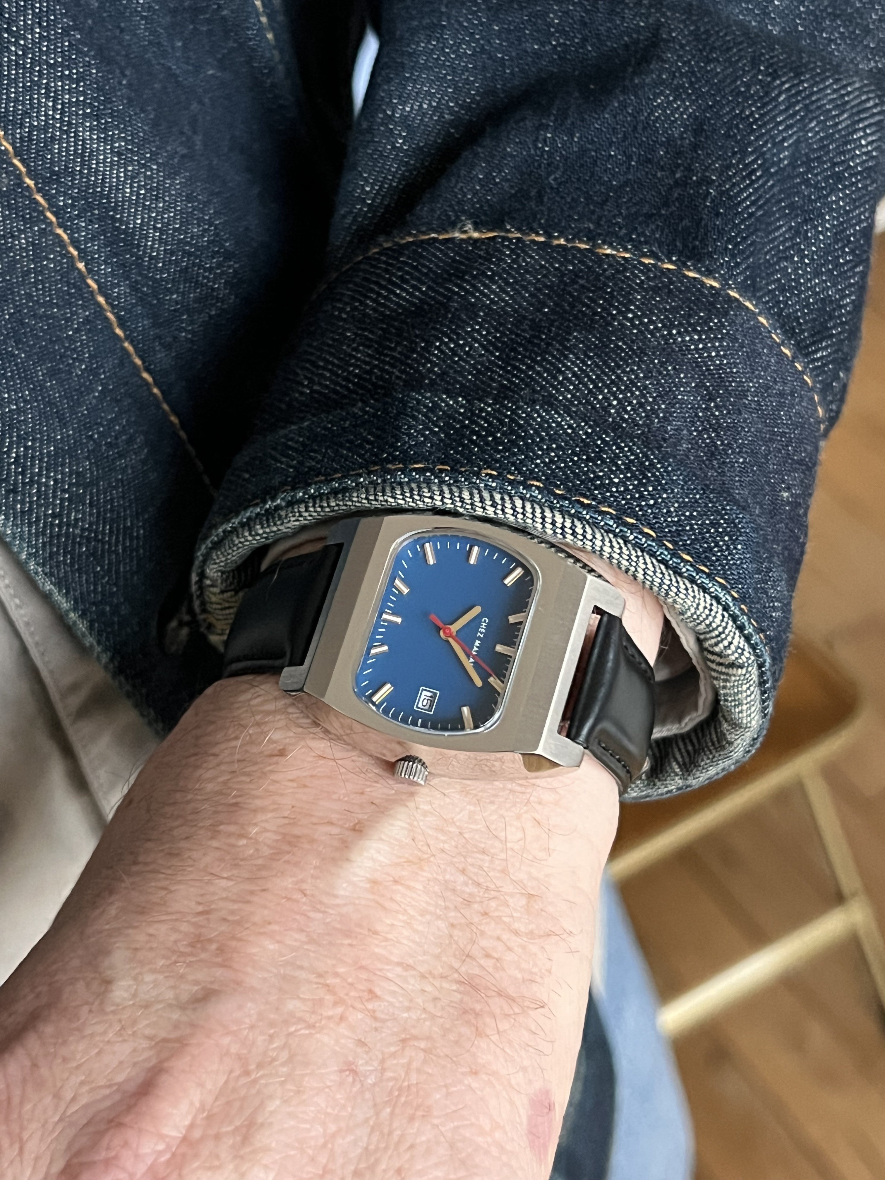 CHEZ MAMAN THE MAGNUM DENIM BLUE