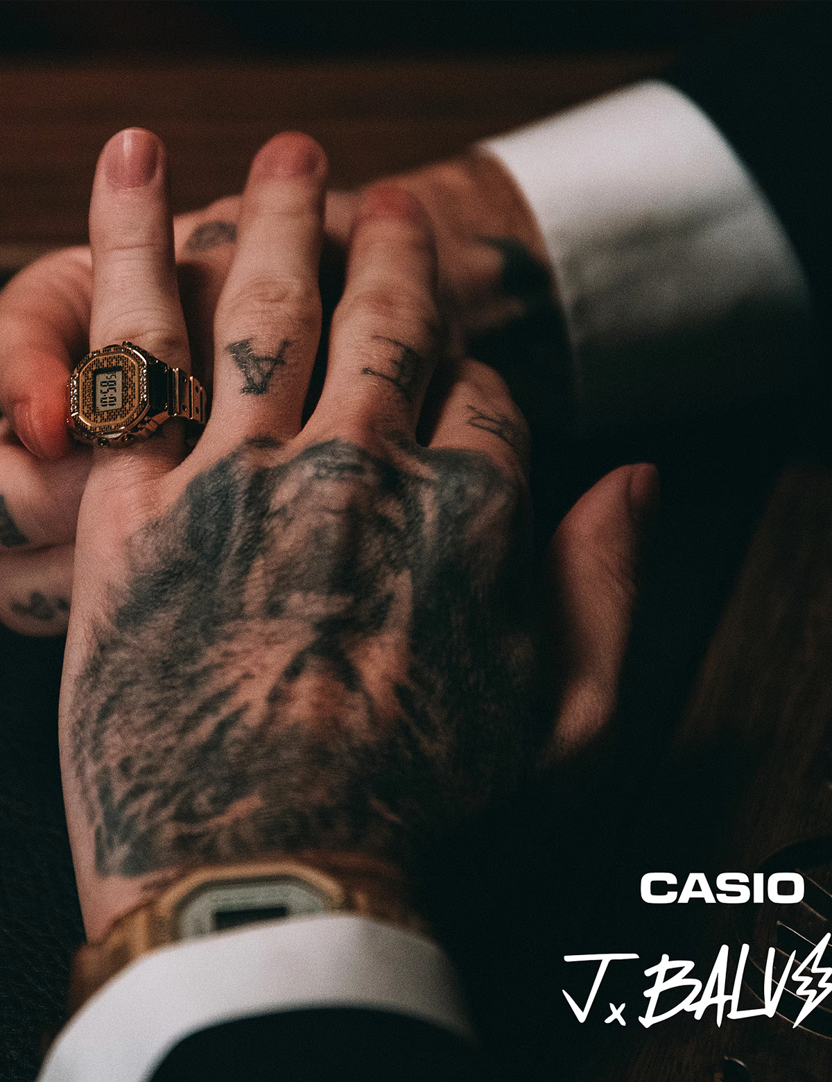 CASIO x J BALVIN CRW-001JB-9ER RING WATCH GOLD LTD EDITION