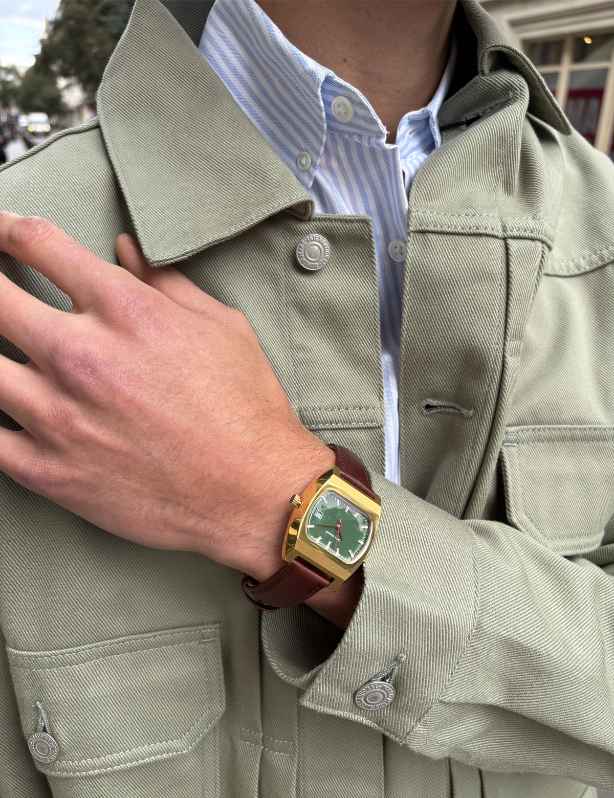 CHEZ MAMAN LA MAGNUM GOLD BASIL GREEN