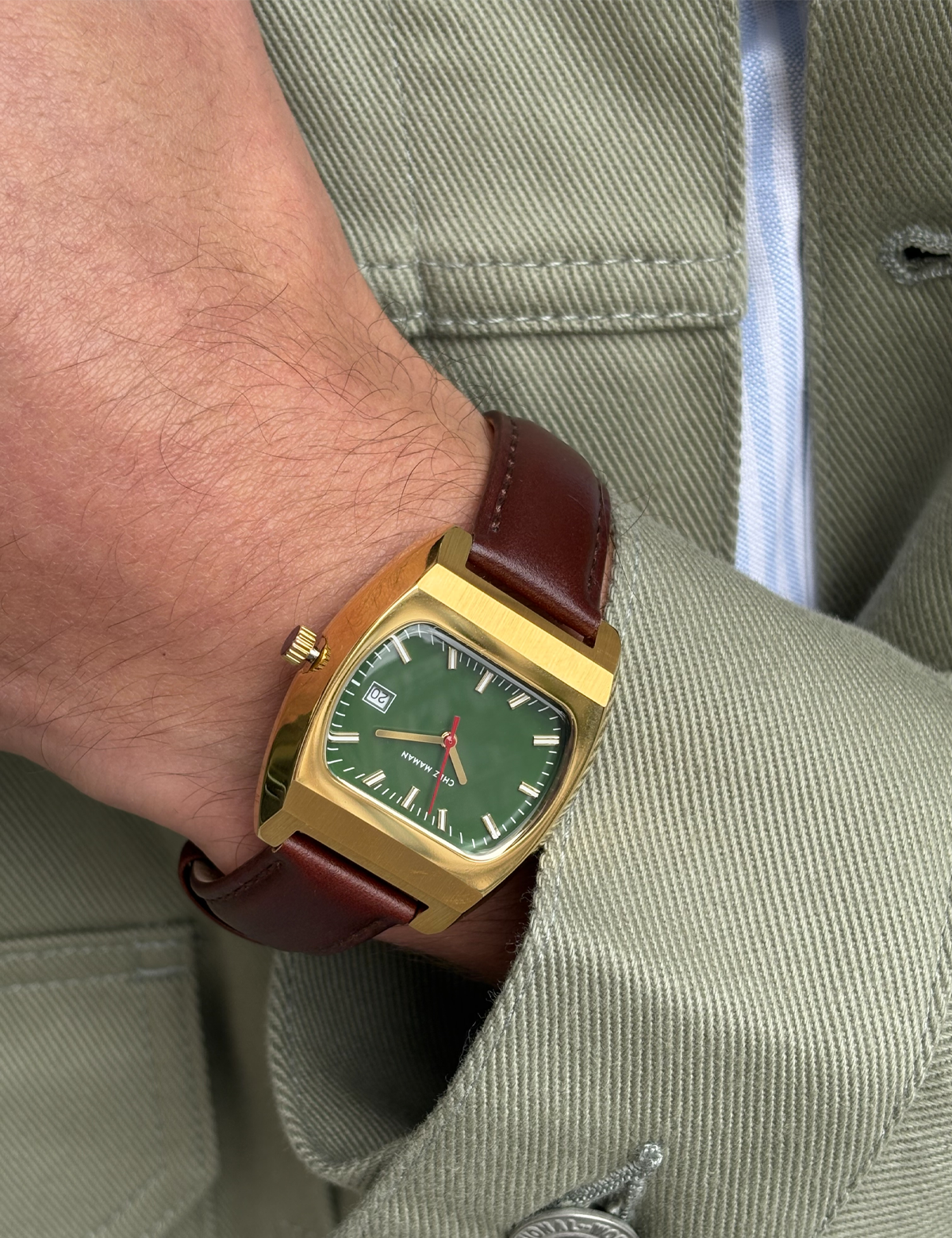 CHEZ MAMAN LA MAGNUM GOLD BASIL GREEN