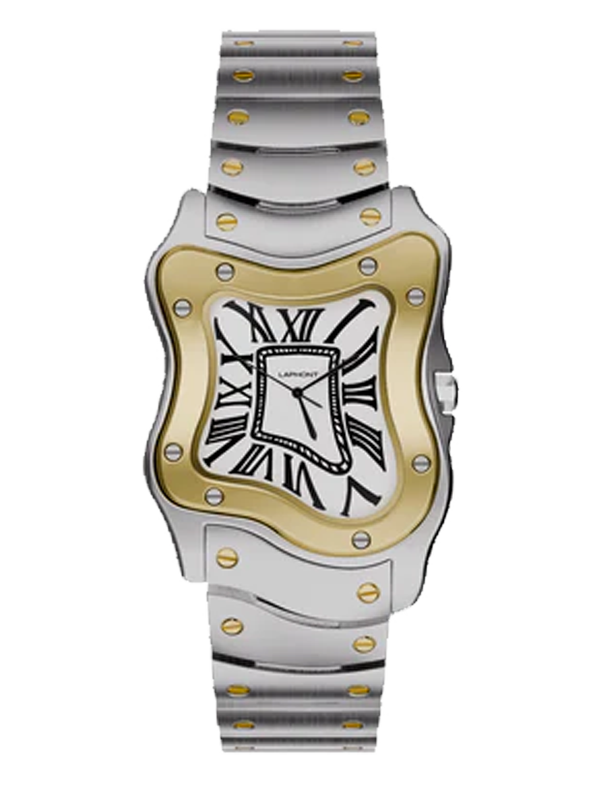 LAPHONT LAURENT SMALL TWO-TONE STEEL – CHEZ MAMAN