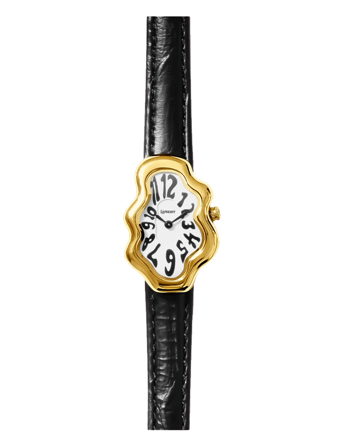 LAPHONT MIRAGE WATCH GOLD BLACK STRAP