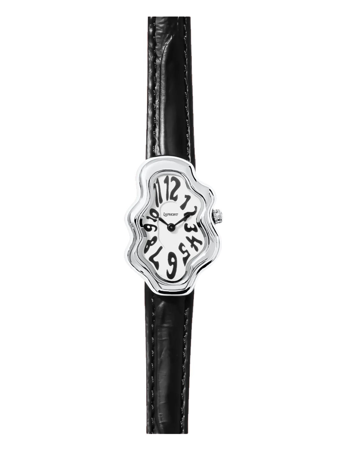 LAPHONT MIRAGE WATCH SILVER BLACK STRAP