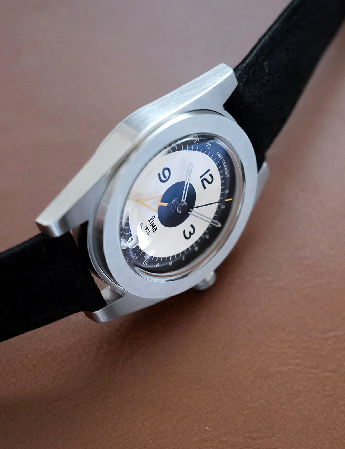 LIMA WATCH AUTOMATIC GMT TRANSIT REVERSED TUXEDO