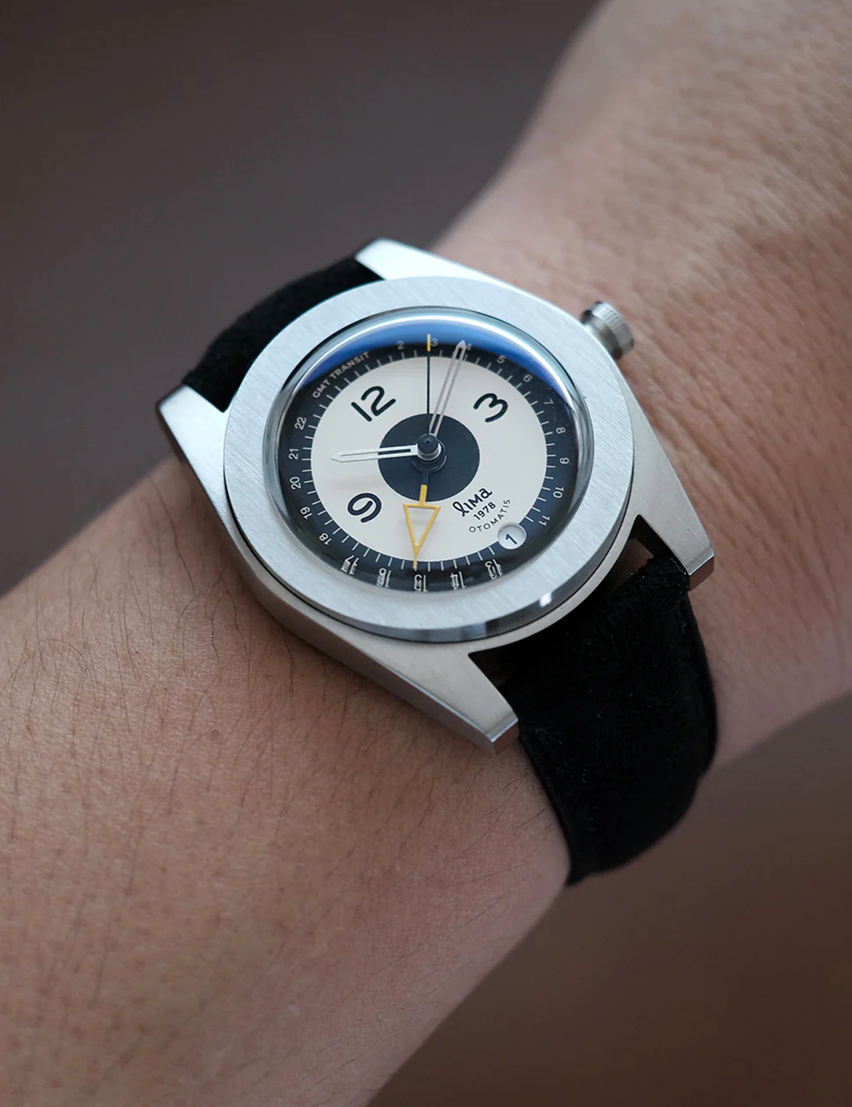 LIMA WATCH AUTOMATIC GMT TRANSIT REVERSED TUXEDO
