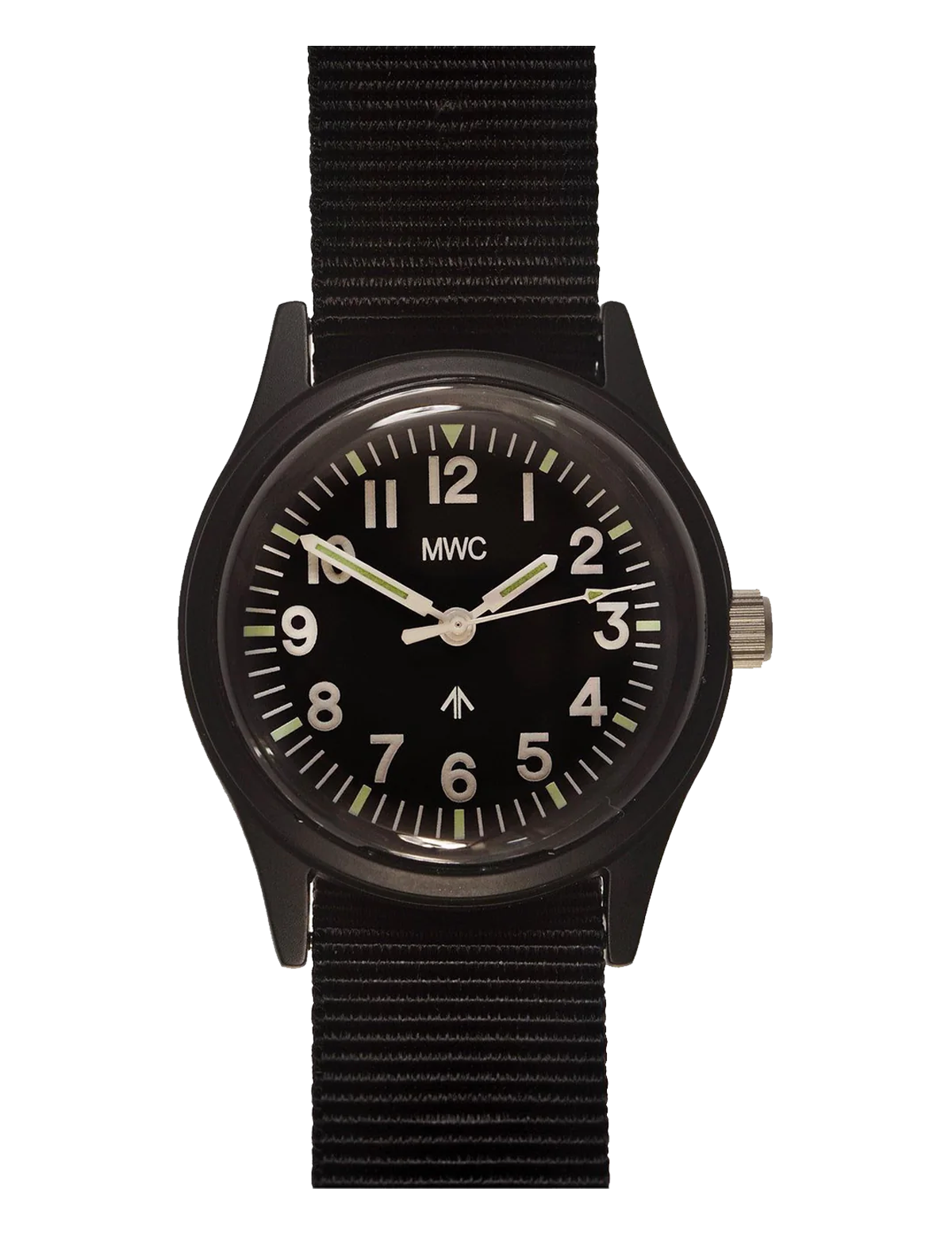 MWC MATT BLACK 1960's 70s PATTERN EUROPEAN MILITARY WATCH