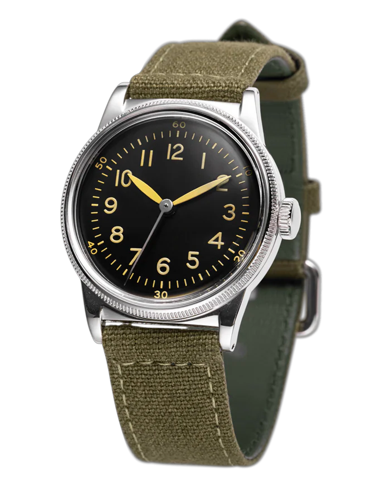 PRAESIDUS A-11 TYPE 44 32MM PATINA GREEN CANVAS