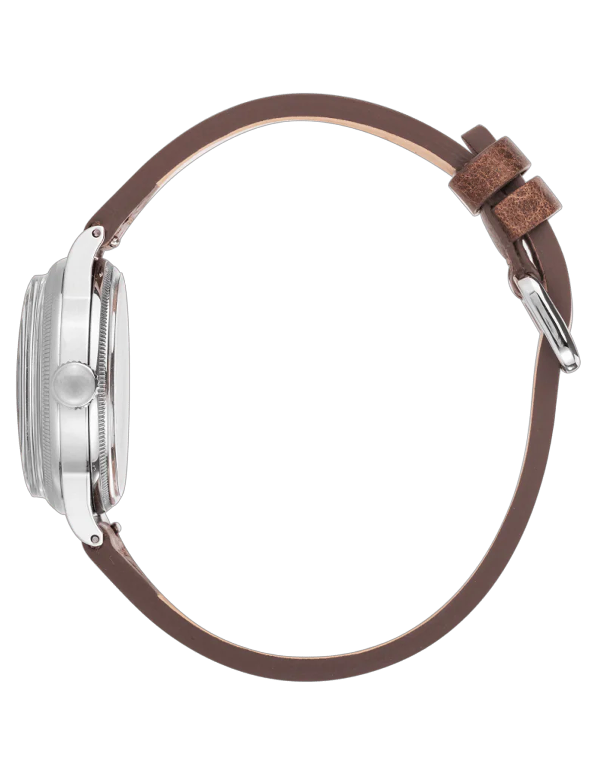 PRAESIDUS A-11 TYPE 44 32MM WHITE DARK BROWN LEATHER