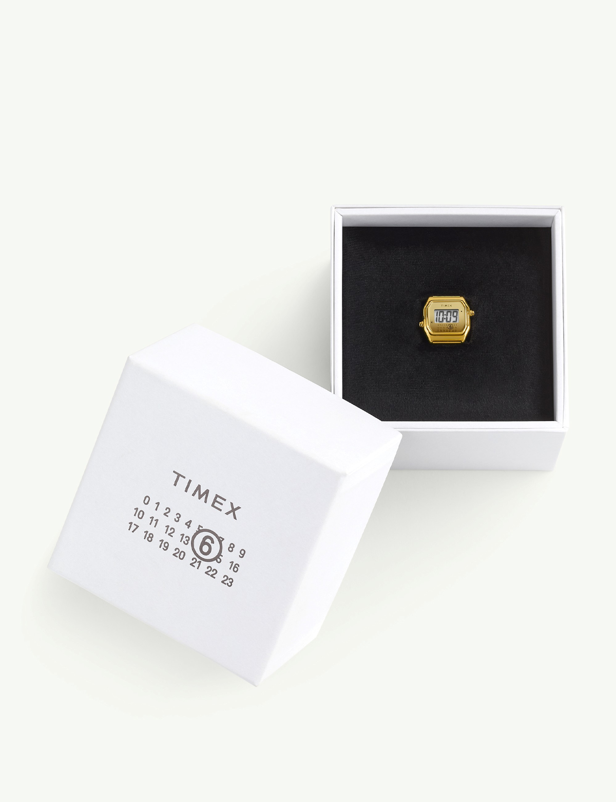 TIMEX X MM6 MAISON MARGIELA RING WATCH GOLD SIZE M/L