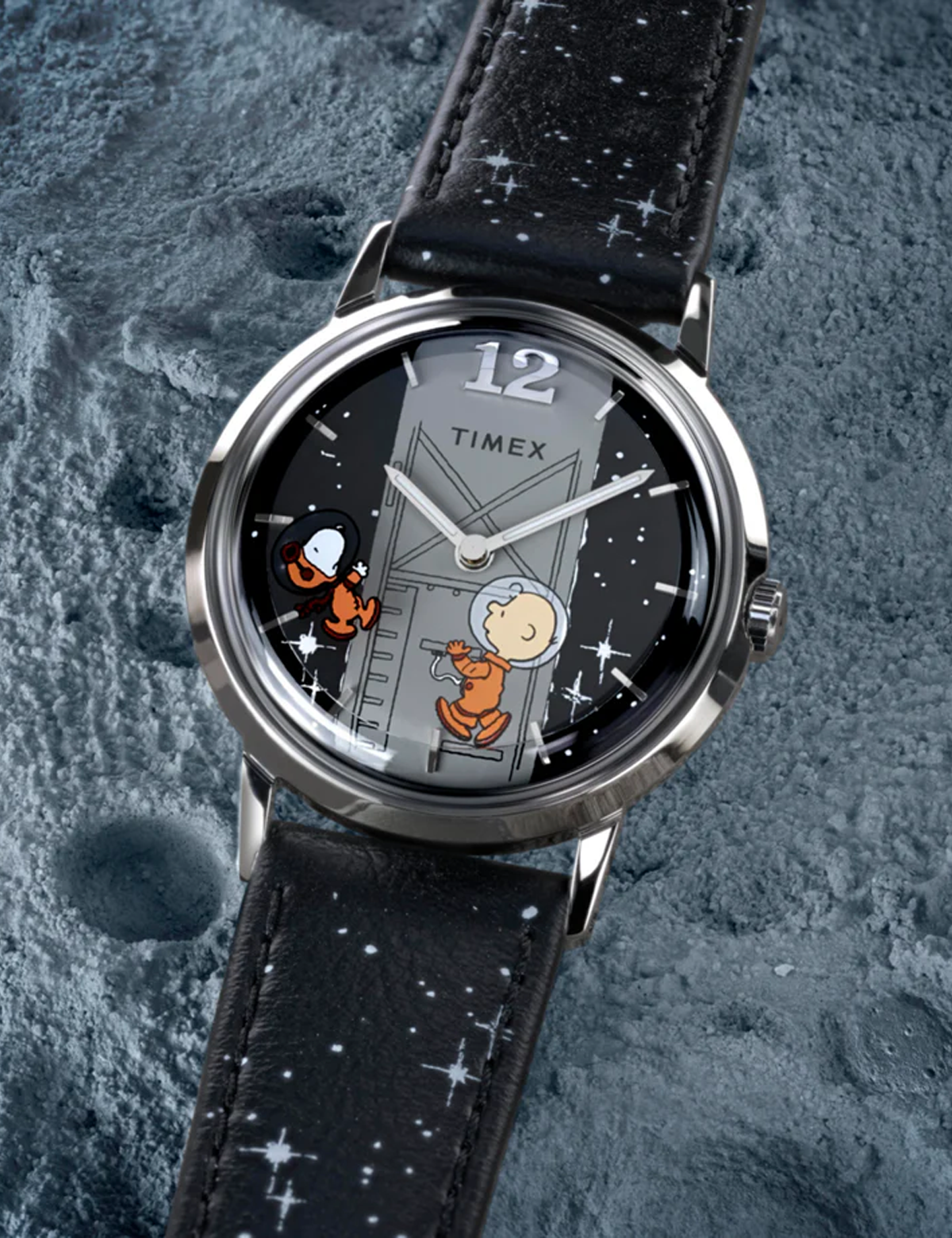 TIMEX X PEANUTS MARLIN HAND-WOUND SPACE TW2W897