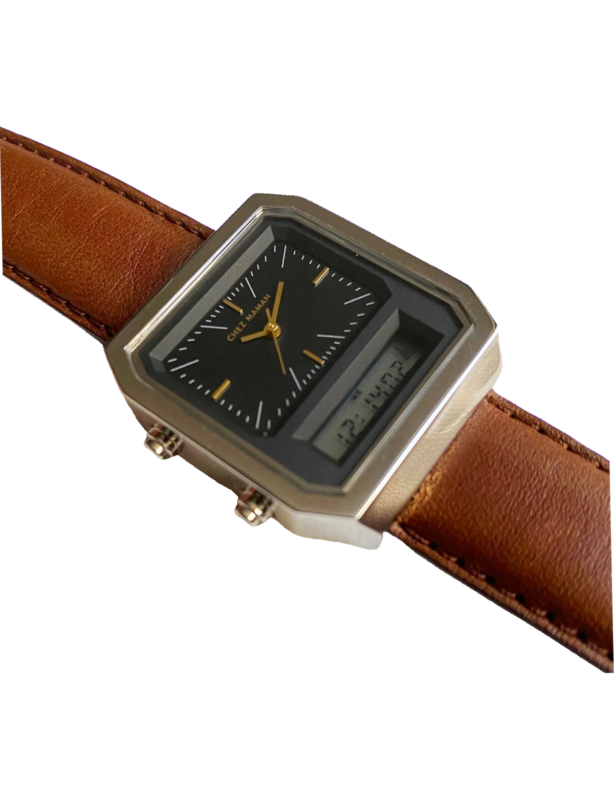 CHEZ MAMAN LA TWIN SILVER BLACK