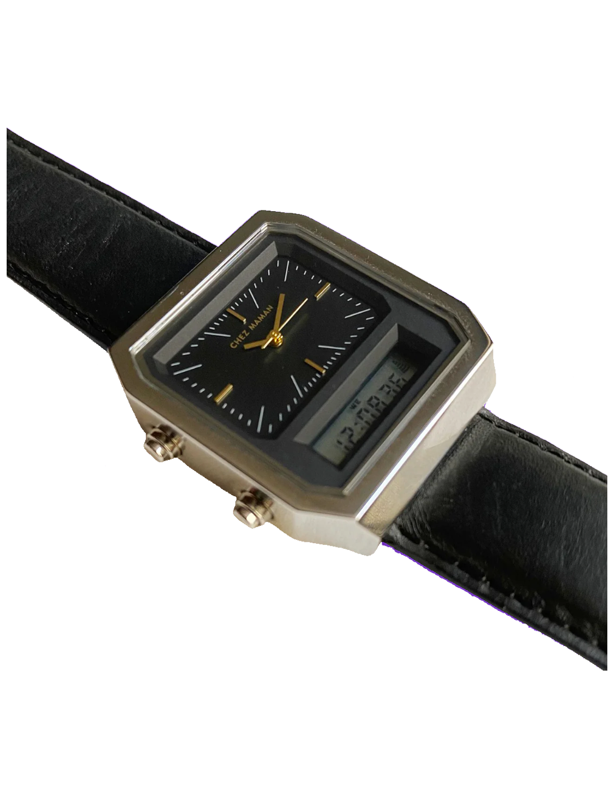 CHEZ MAMAN LA TWIN SILVER BLACK