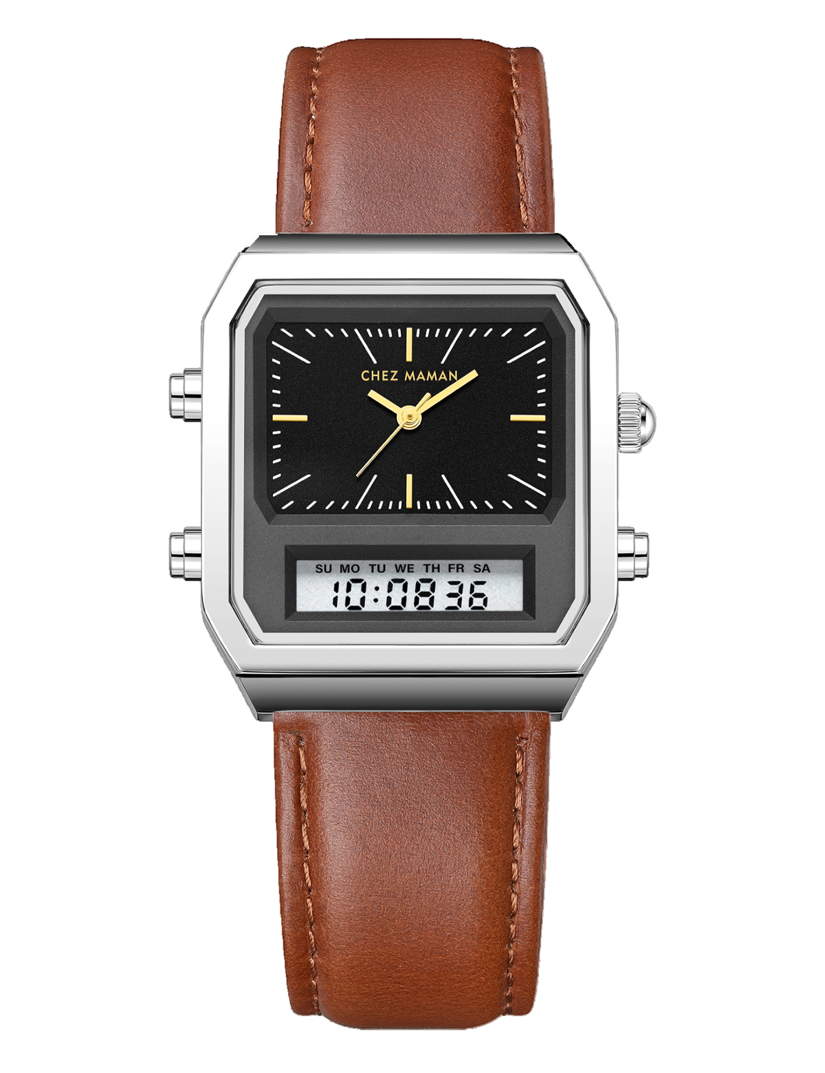 CHEZ MAMAN LA TWIN SILVER BLACK