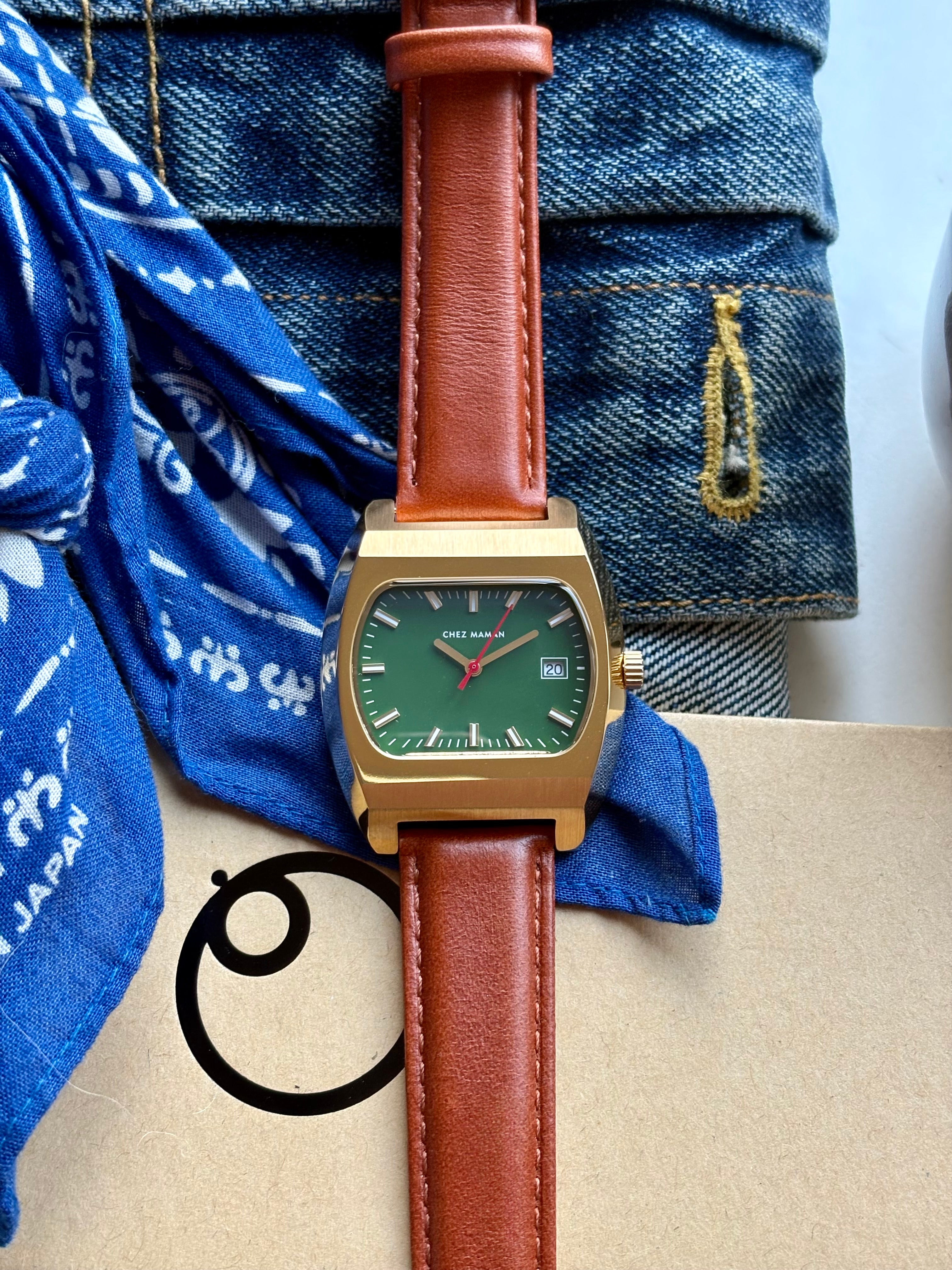 CHEZ MAMAN LA MAGNUM GOLD BASIL GREEN