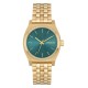 NIXON MEDIUM TIME TELLER LIGHT GOLD / TURQUOISE