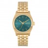 NIXON MEDIUM TIME TELLER LIGHT GOLD / TURQUOISE