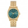 NIXON MEDIUM TIME TELLER LIGHT GOLD / TURQUOISE