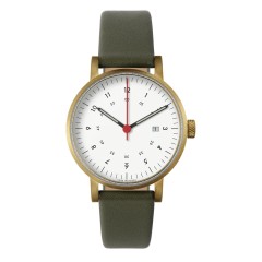 VOID WATCHES DATE V03D-GO/OL/WH GOLD OLIVE