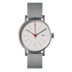 VOID WATCHES DATE V03D-BR/MR/WH SILVER MESH