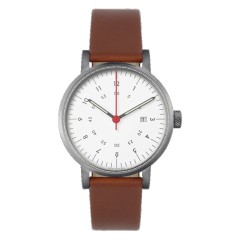 VOID WATCHES DATE V03D-BR/LB/WH SILVER WHITE BROWN