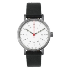 VOID WATCHES DATE V03D-BR/BL/WH SILVER WHITE BLACK