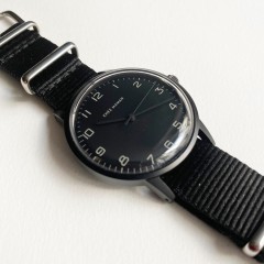 CHEZ MAMAN LA PRIMO ALL BLACK NYLON STRAP