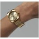 NIXON MEDIUM TIME TELLER LIGHT GOLD VINTAGE WHITE