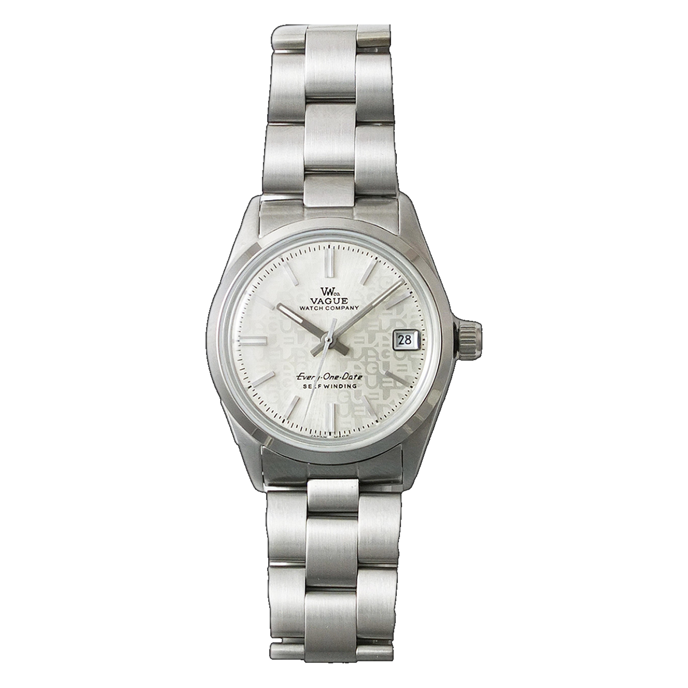 MONTRE VAGUE WATCH CO. EVERY-ONE DATE SILVER - CHEZ MAMAN MONTRES