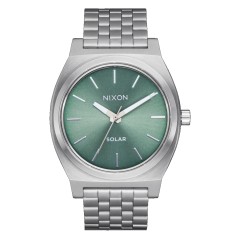 NIXON TIME TELLER SOLAR SILVER / JADE SUNRAY A13695172