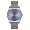 NIXON TIME TELLER LIGHT GUNMETAL DUSTY BLUE A0455160