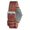 NIXON TIME TELLER LEATHER LT GUNMETAL / BASALT / SIENNA A13735195