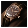 MONTRE KUOE OLD SMITH 90-002 NO DATE BROWN BRONZE CASE KHAKI X BEIGE STRAP