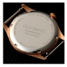 MONTRE KUOE OLD SMITH 90-002 NO DATE BROWN BRONZE CASE KHAKI X BEIGE STRAP