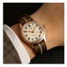 MONTRE KUOE OLD SMITH 90-002 NO DATE IVORY BRONZE CASE KHAKI X BEIGE STRAP