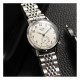 KUOE OLD SMITH 90-007 AUTOMATIQUE SILVER CREAM SILVER STAINLESS STEEL BRACELET