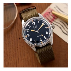 KUOE OLD SMITH 90-002 BLACK AUTOMATIC DATE VERSION