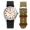 MONTRE KUOE OLD SMITH 90-002 LARGE 38MM IVORY AUTOMATIQUE VERSION NO-DATE