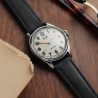 KUOE OLD SMITH 90-002 BLACK AUTOMATIC WATCH WITH STAINLESS STRAP