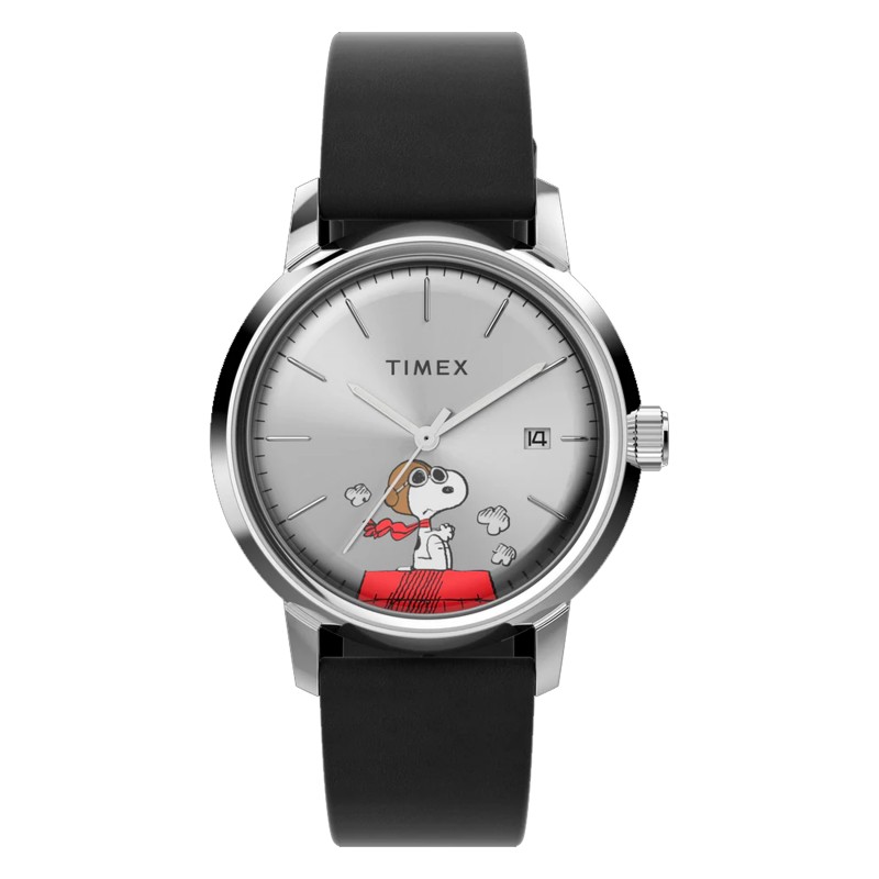 TIMEX MARLIN X PEANUTS SNOOPY FLYING ACE AUTOMATIC TW2W496 CHEZ MAMAN MONTRES