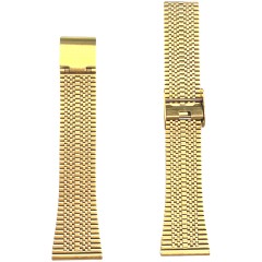 Bracelet 20 mm Maille Milanaise Gold