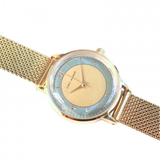 CHEZ MAMAN LA BILLIE ROYAL GOLD BLUE