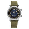 KUOE SOMBRERO 90-011 GRADATION NAVY LINEN TEXTURED DIAL JUBILEE BRACELET