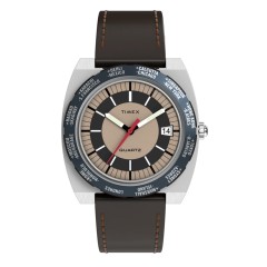 Q TIMEX 1972 WORLD TIME REISSUE 39MM TW2Y31300