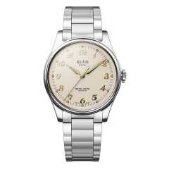 KUOE ROYAL SMITH 90-006 BREGUET NUMERALS SILVER CASE IVORY DIAL