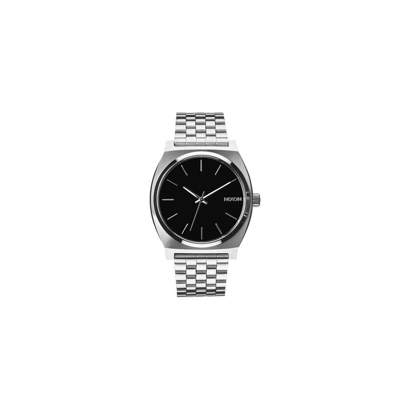 Nixon time teller silver black online