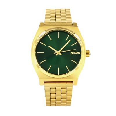 Nixon time teller hotsell gold green sunray
