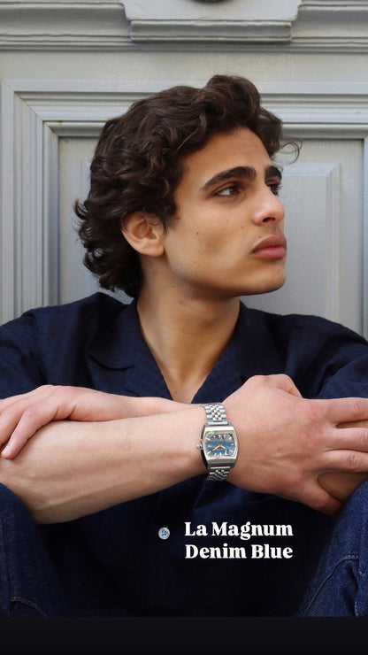CHEZ MAMAN LA MAGNUM DENIM BLUE